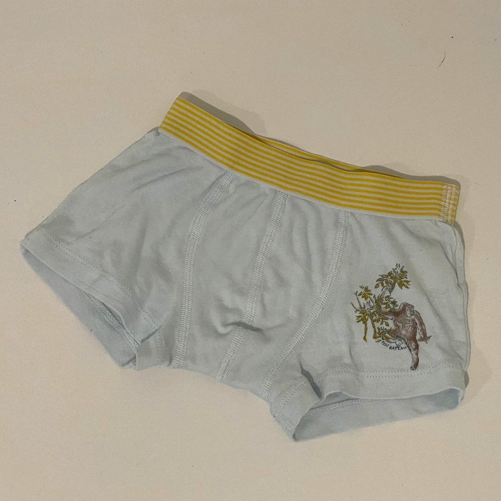 Petit Bateau - Boys Boxers - Blue/Yellow - 6 ans